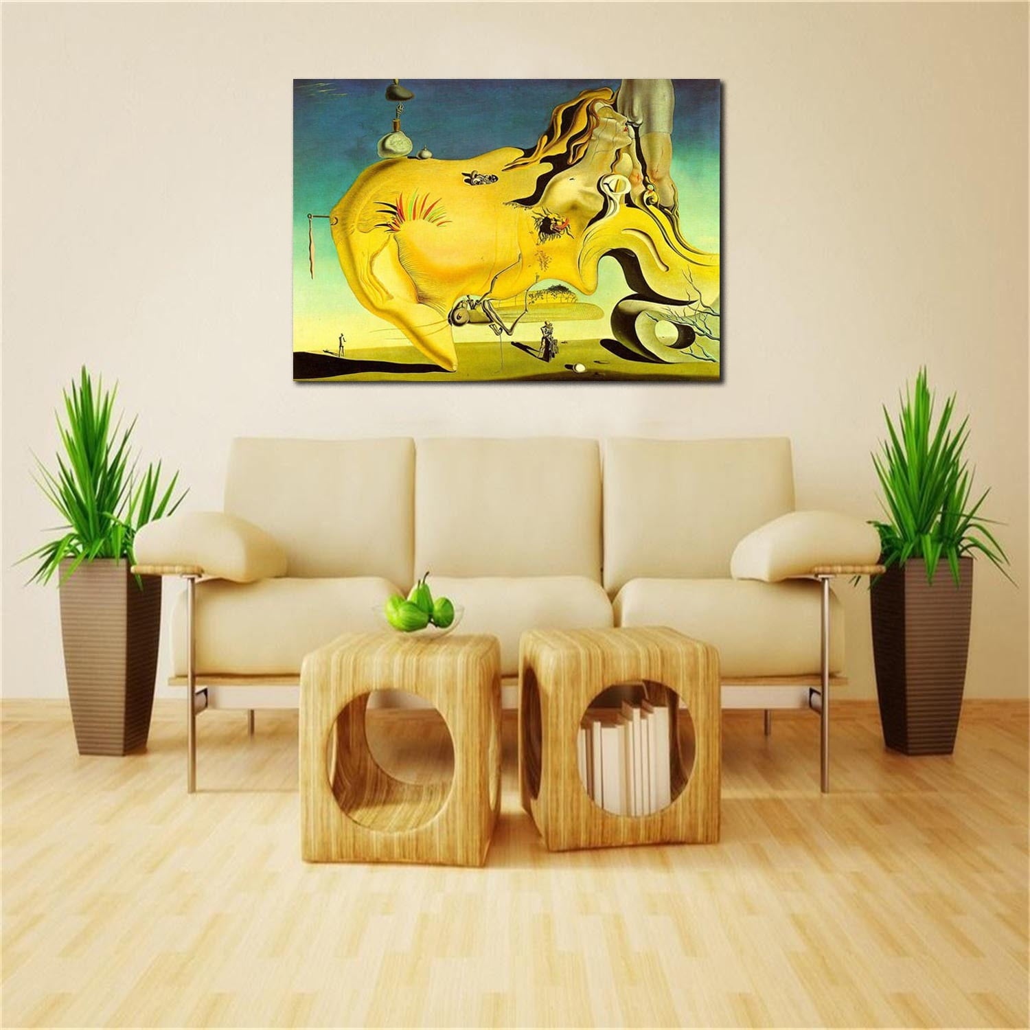The Great Masturbator Canvas Art by Salvador Dali Gallery Wrapped