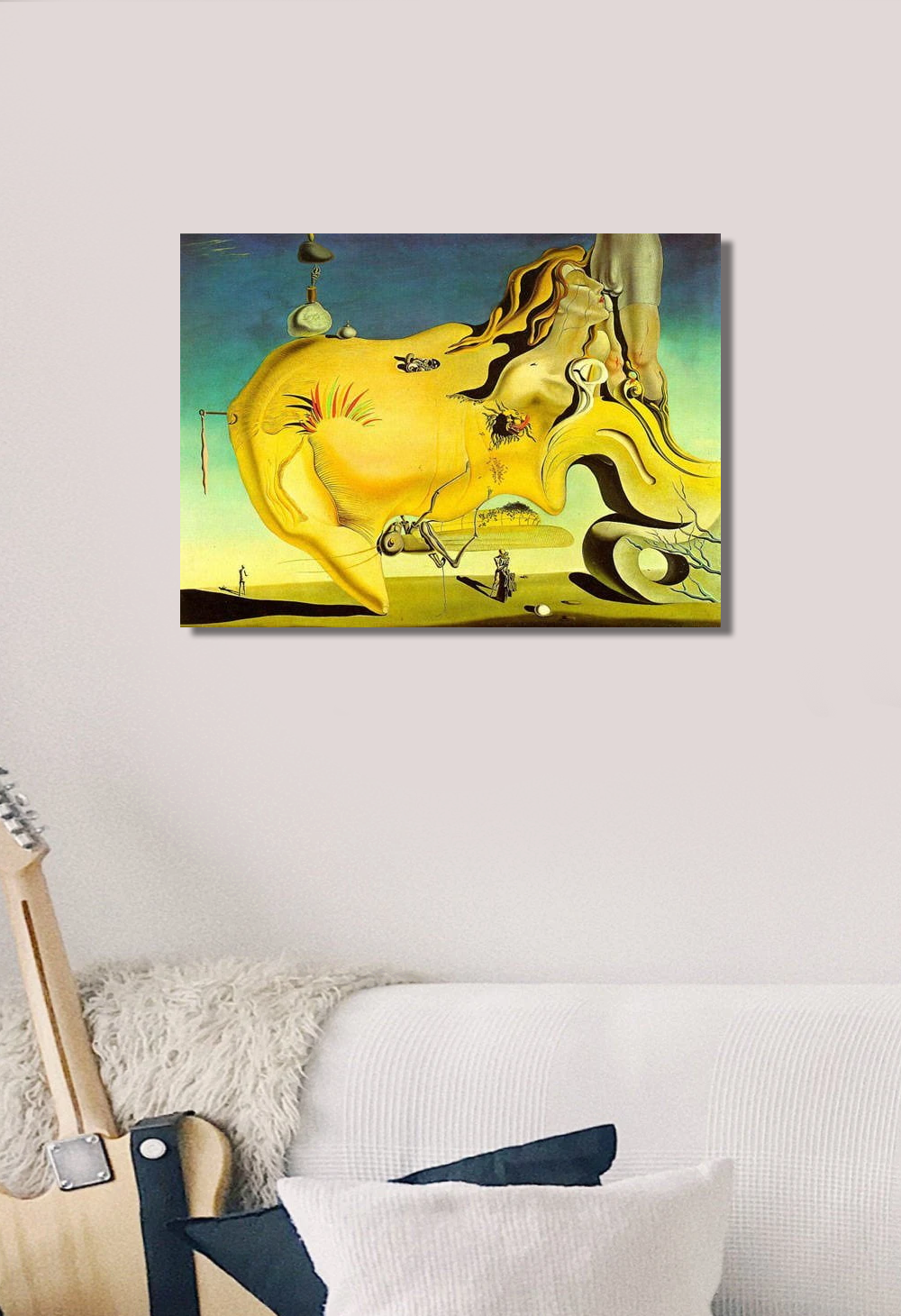 The Great Masturbator Canvas Art by Salvador Dali Gallery Wrapped Print