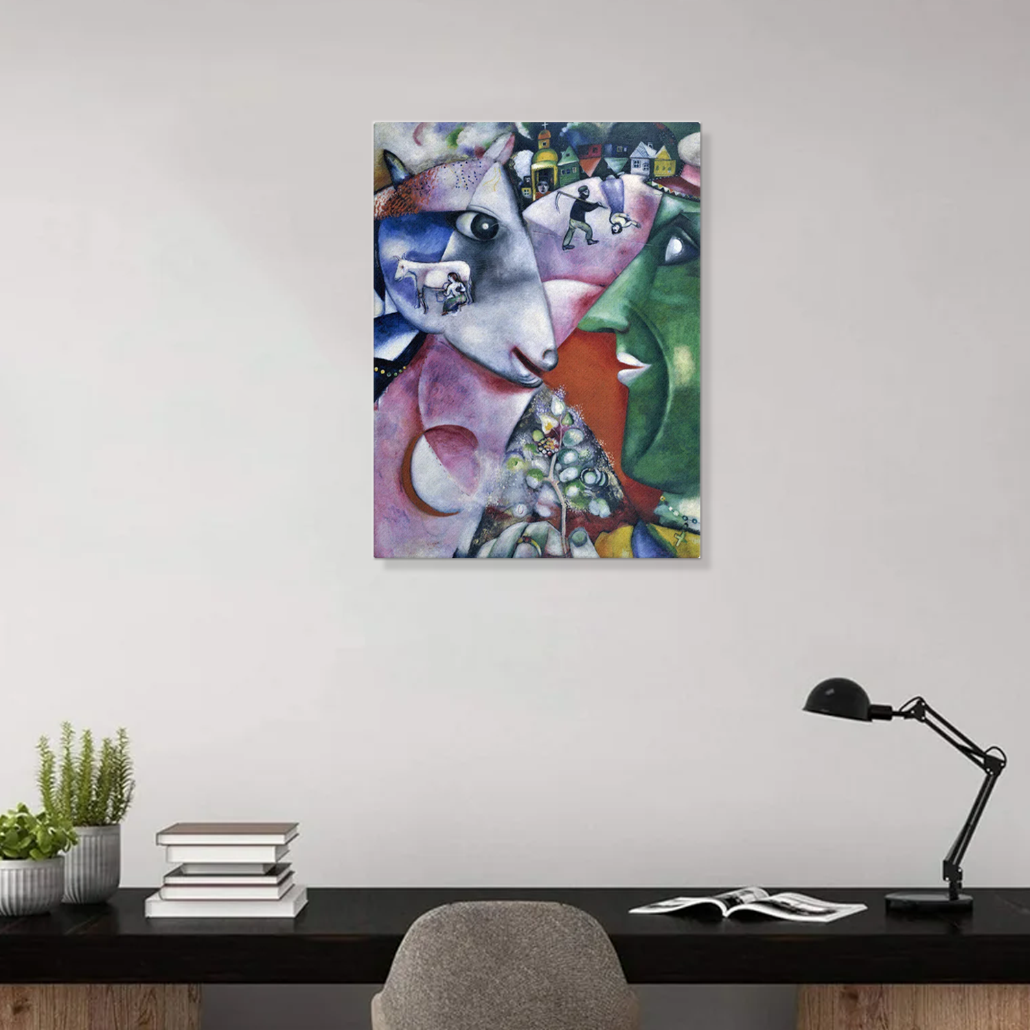 I and the Village by Marc Chagall Canvas Print - Canvas Wall Art