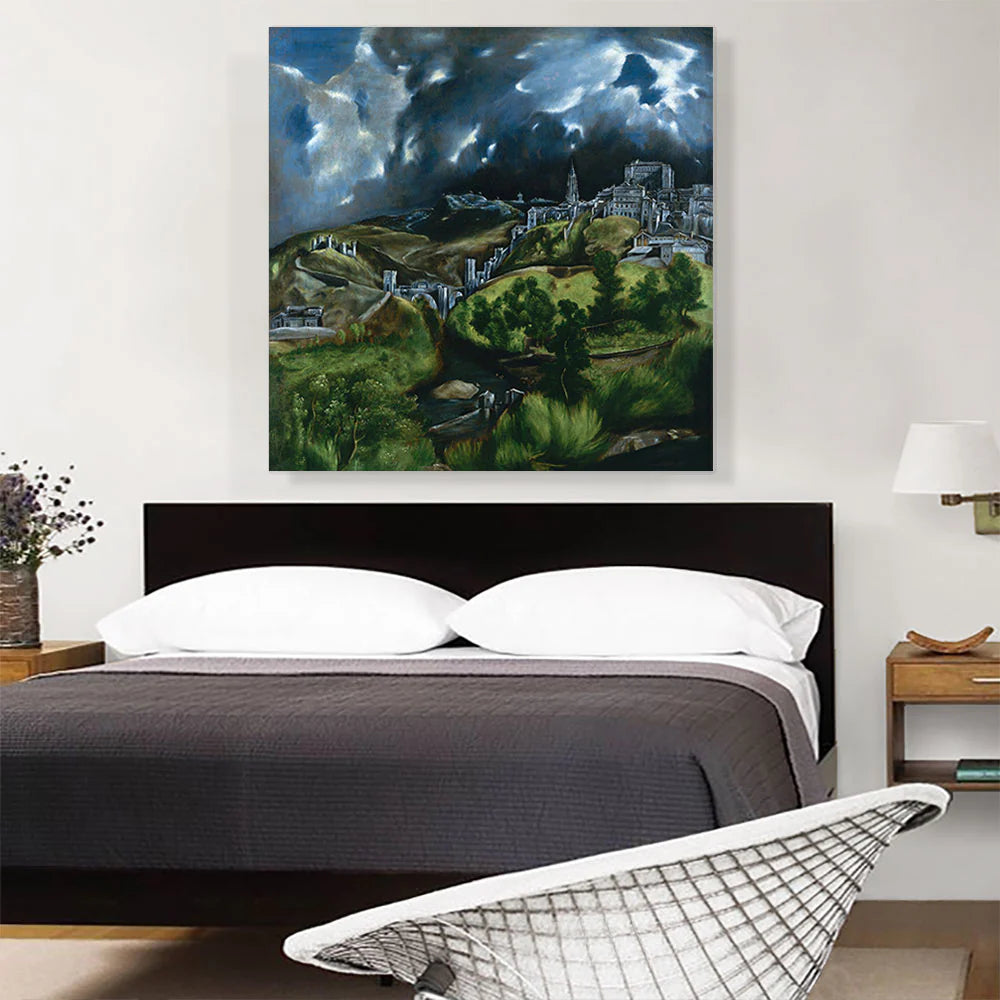 View of Toledo 1599 Art By El Greco Gallery Wrapped Canvas