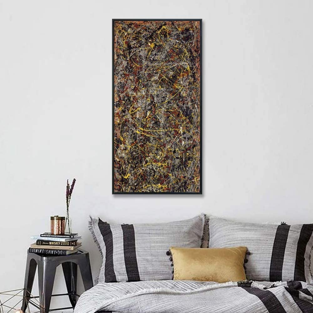 Number 5 1948 Abstract Wall Art by Jackson Pollock in 20"X40"