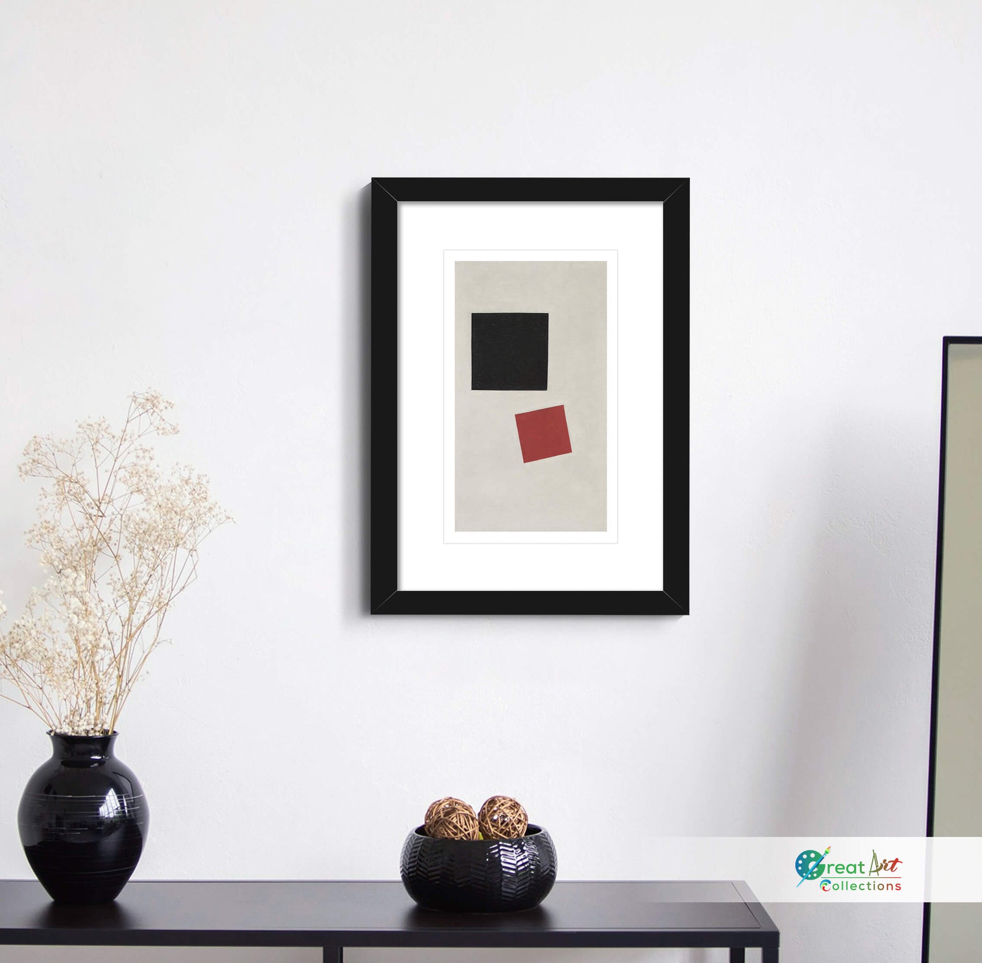 Black Square and Red Square painting for sale