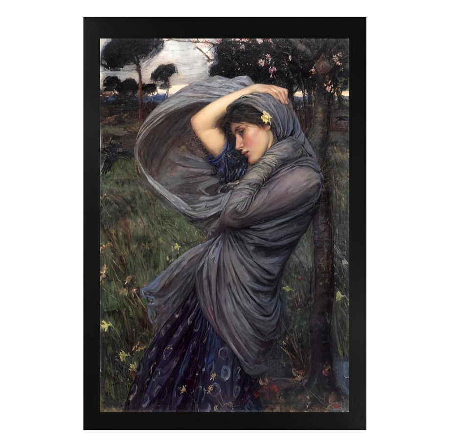 Lost Cabin Boreas Art By John William Waterhouse | Canvas Print in Cherry