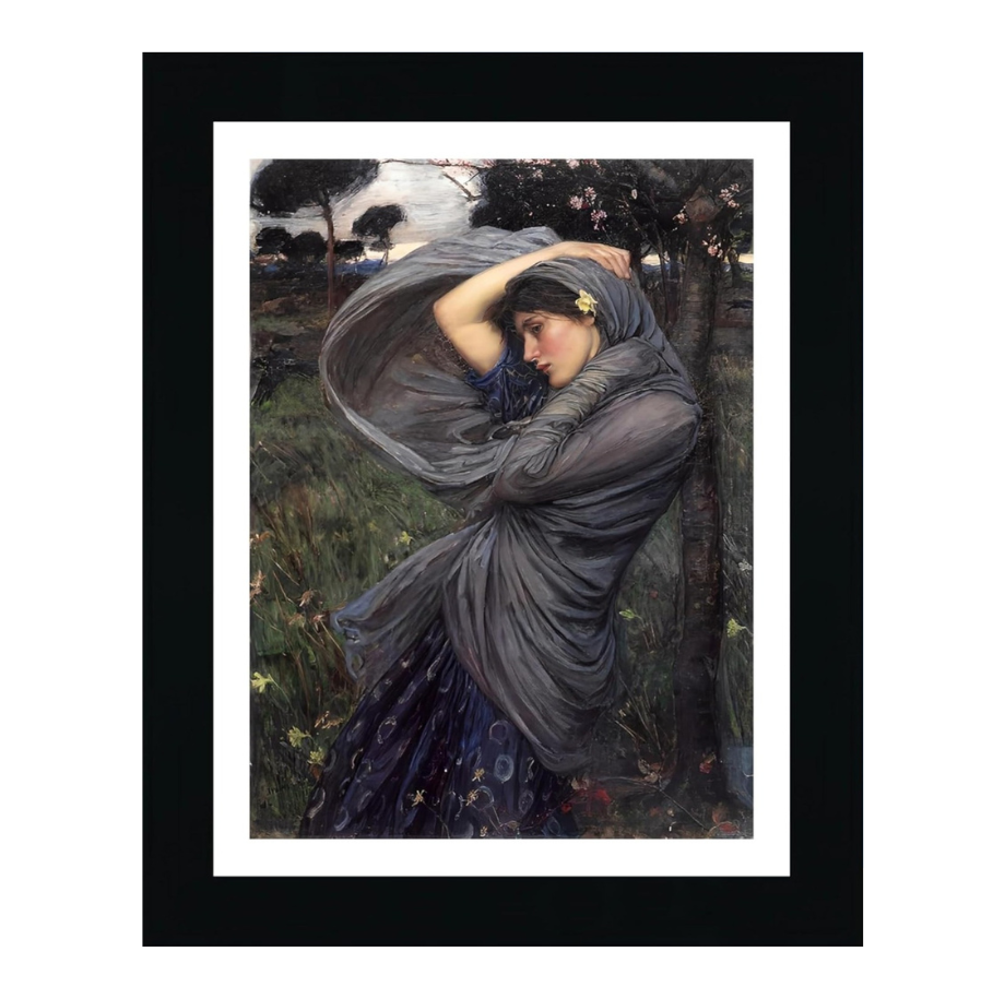 Lost Cabin Boreas Art By John William Waterhouse | Canvas Print in Cherry