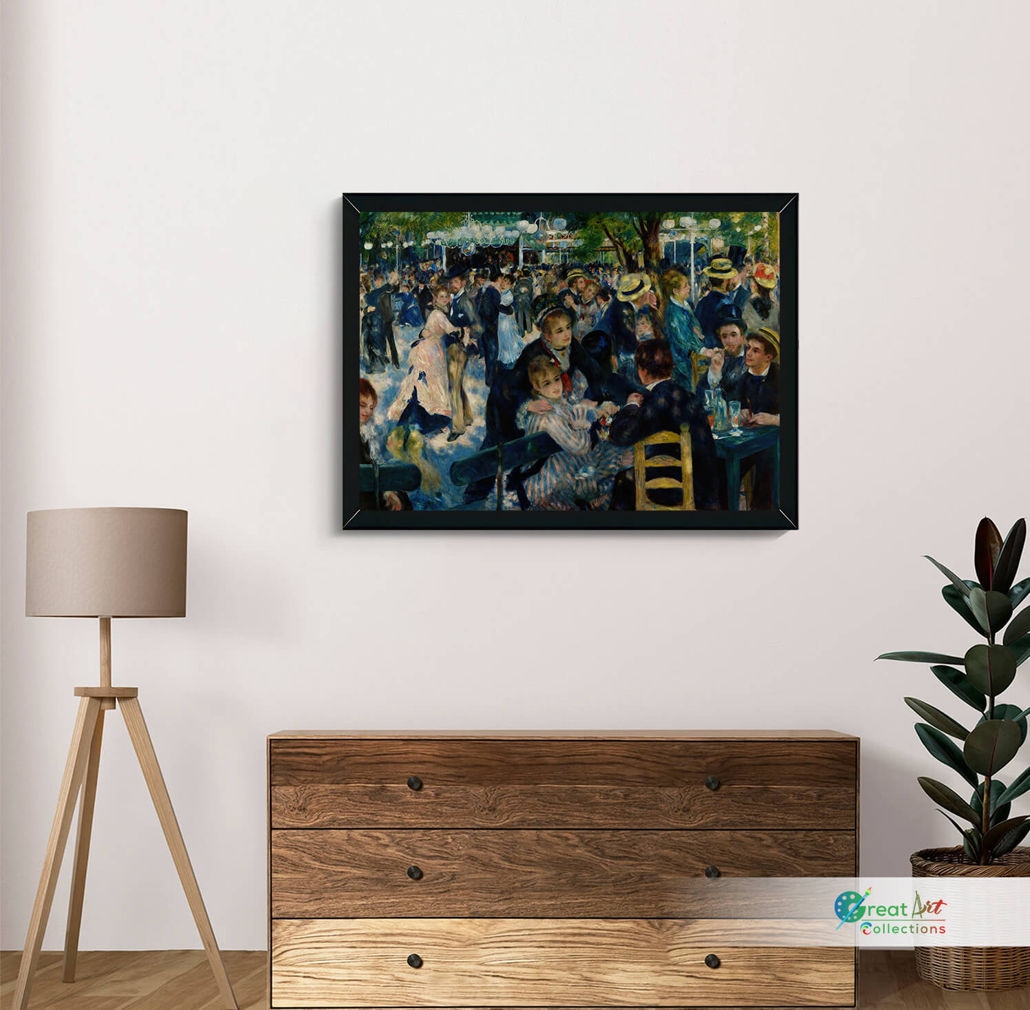 Dance at Le Moulin de la Galette canvas art