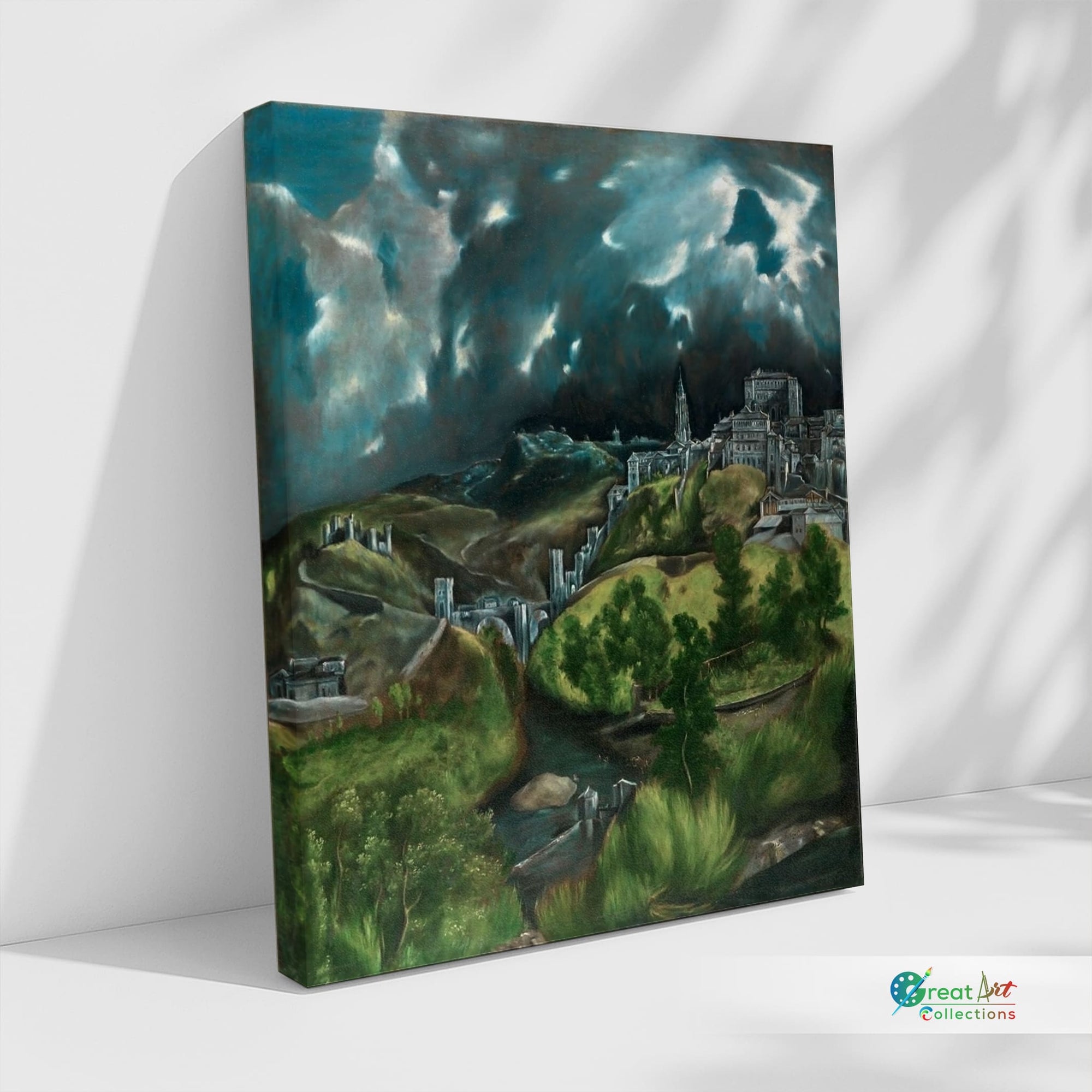 View of Toledo 1599 Art By El Greco Gallery Wrapped Canvas