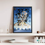 Galatea of the Spheres by Salvador Dalí black framed art