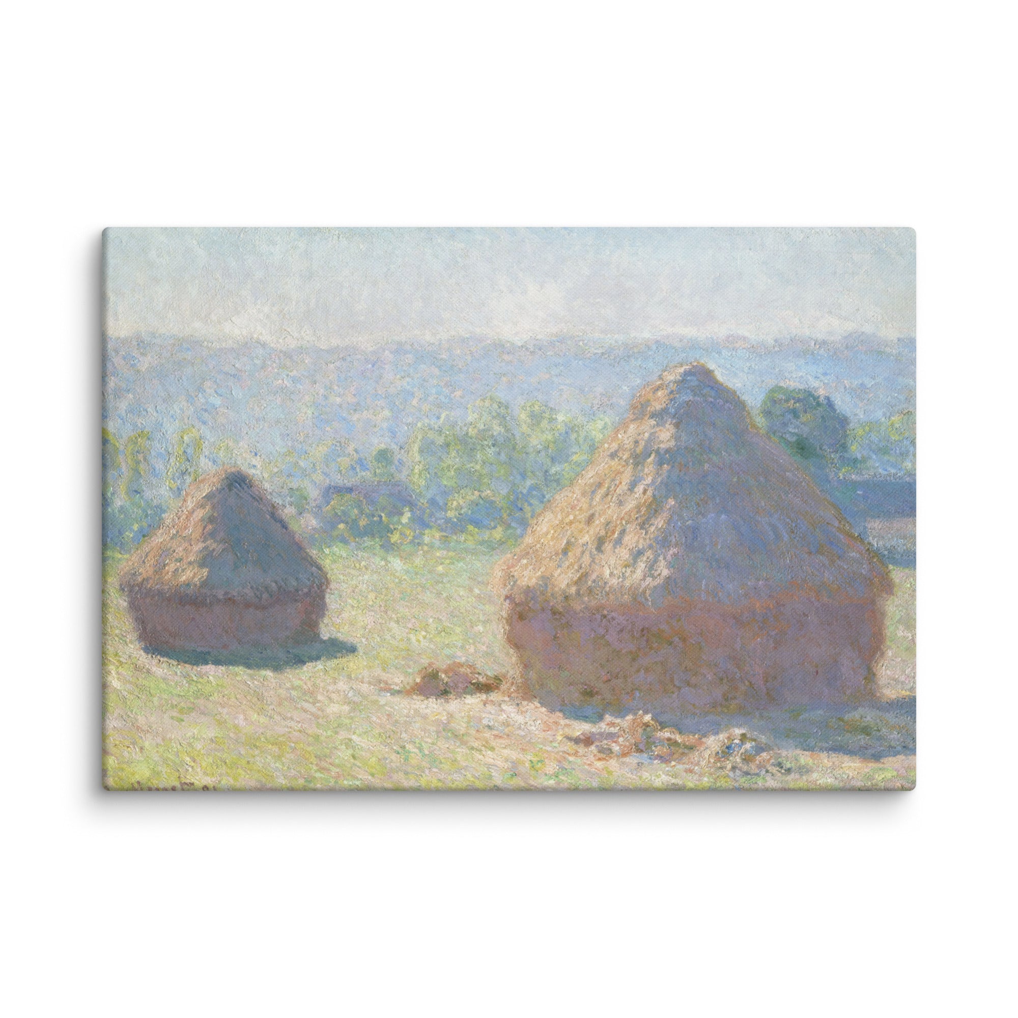 Haystacks, end of Summer Art By Claude Monet
