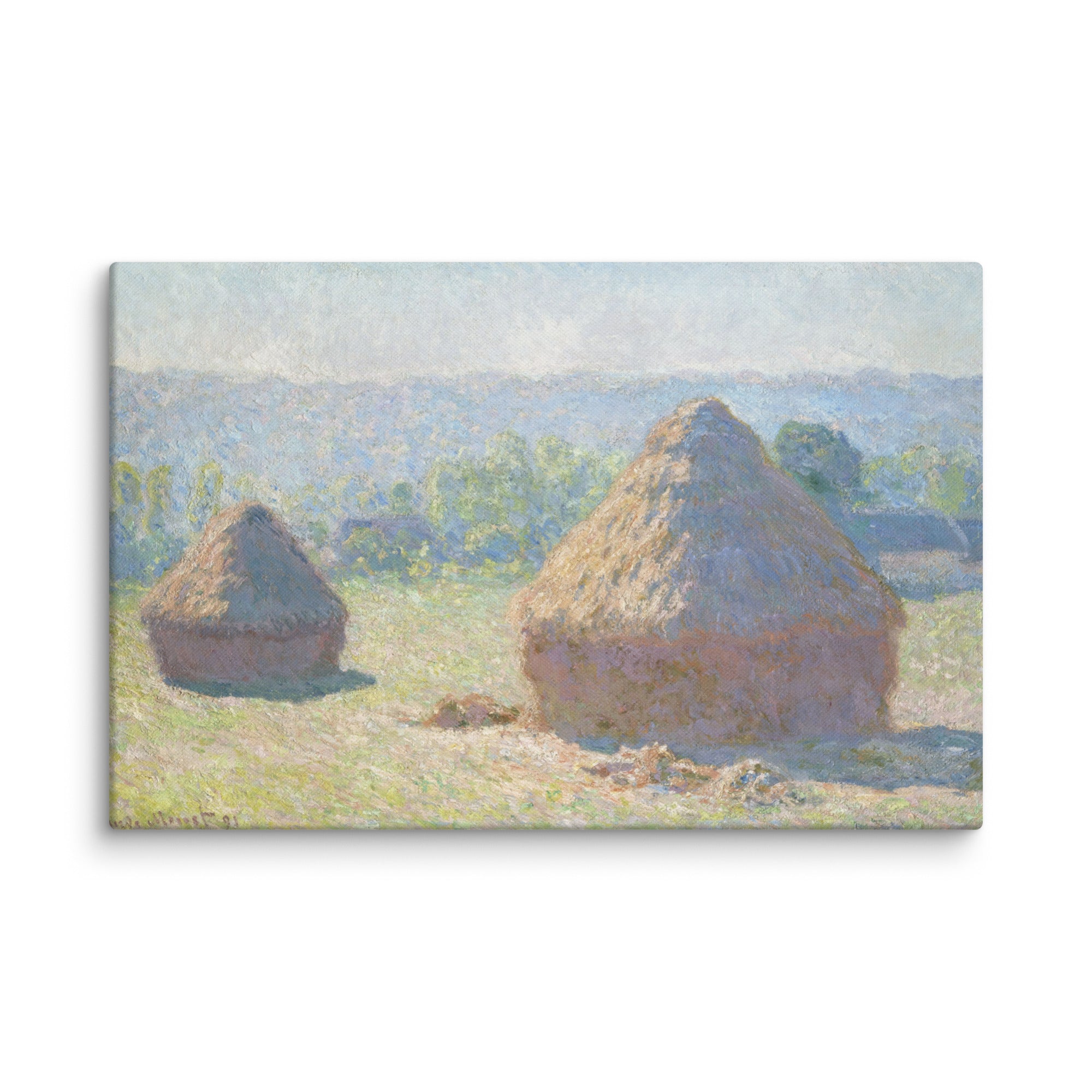 Haystacks, end of Summer Art By Claude Monet