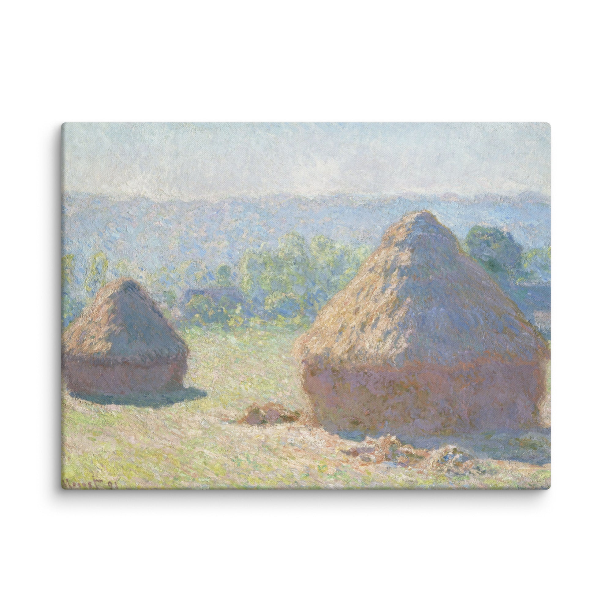 Haystacks, end of Summer Art By Claude Monet