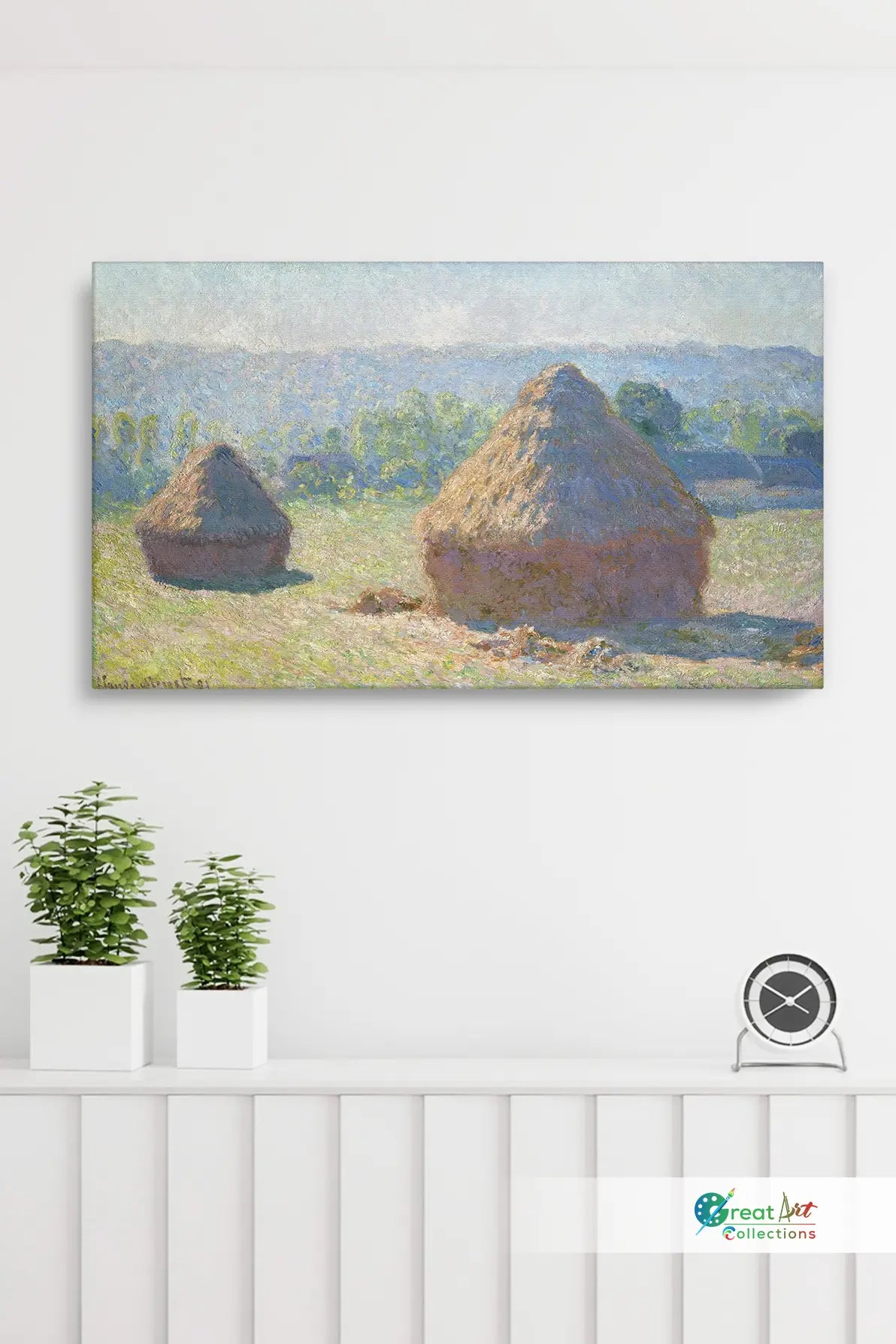 Haystacks, end of Summer painting By Claude Monet artworks