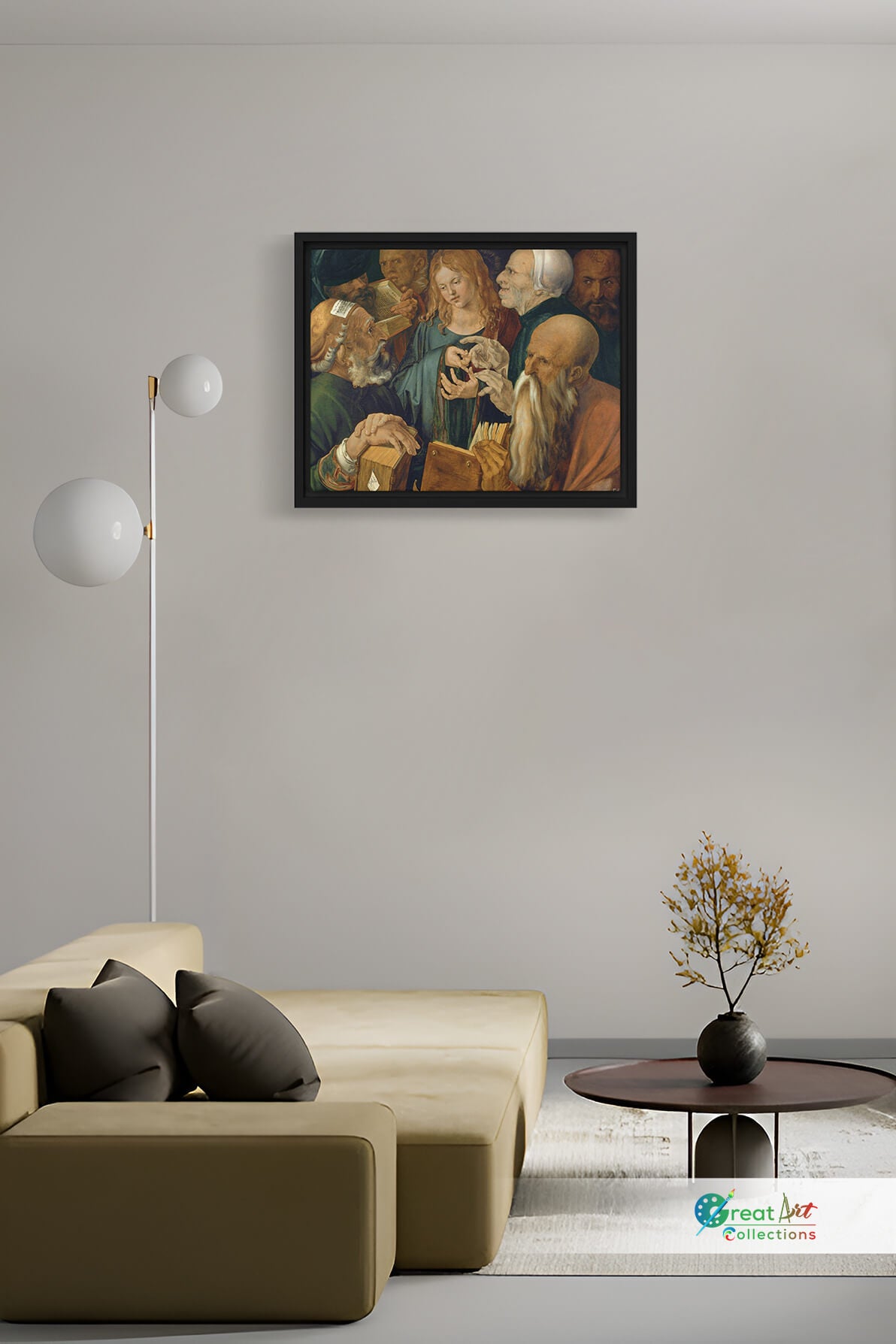 Jesus among the Doctors by Albrecht Dürer canvas print