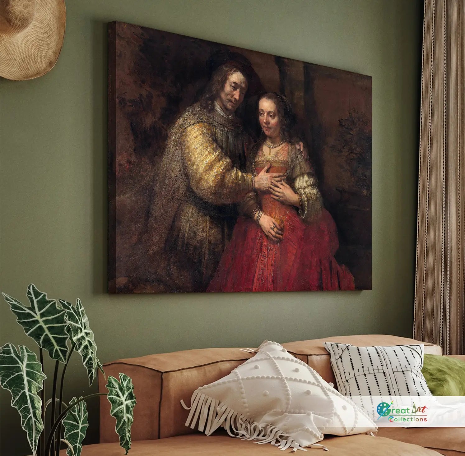 Jewish Bride paint by Rembrandt