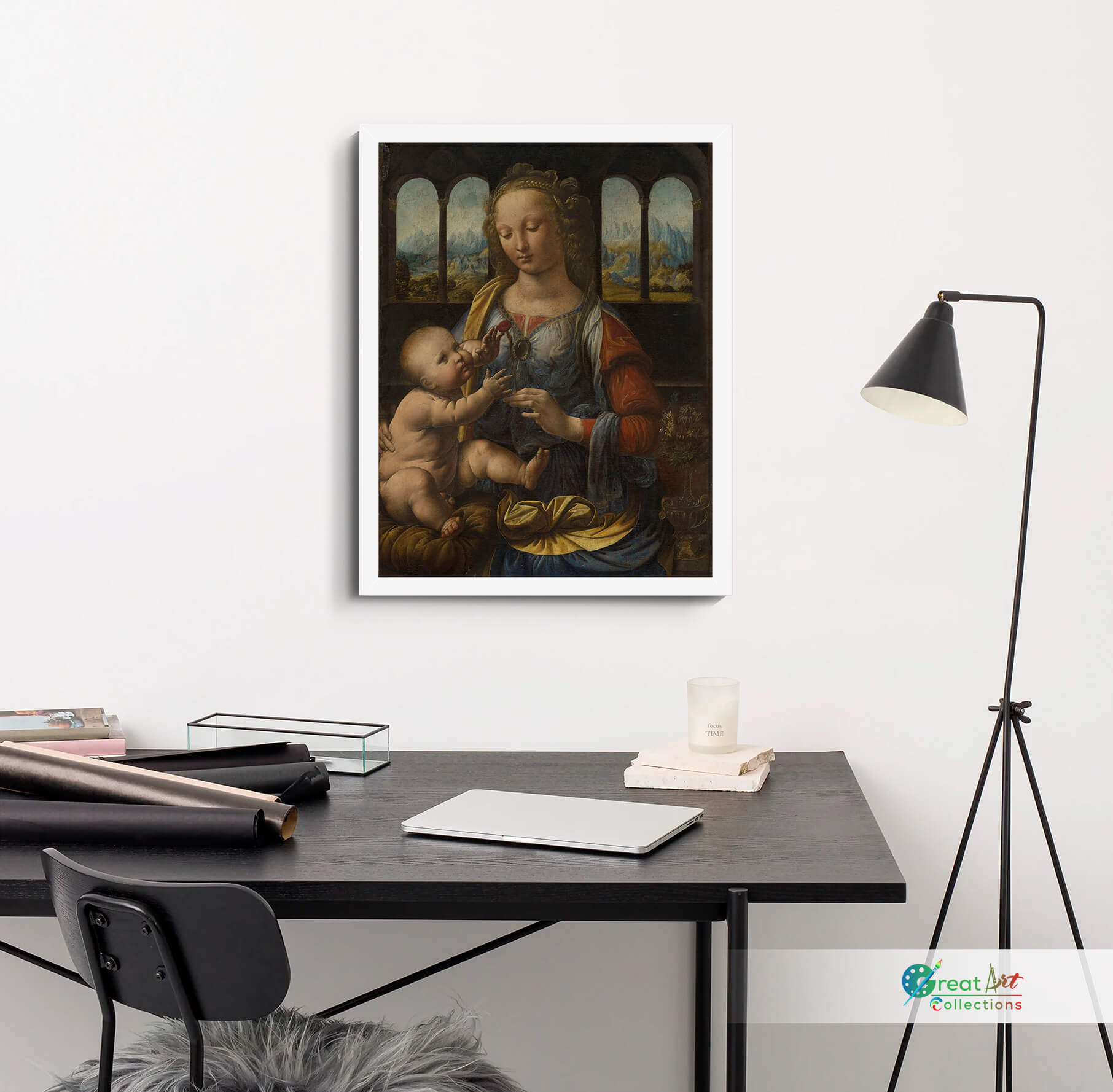 Madonna of the Carnation canvas print