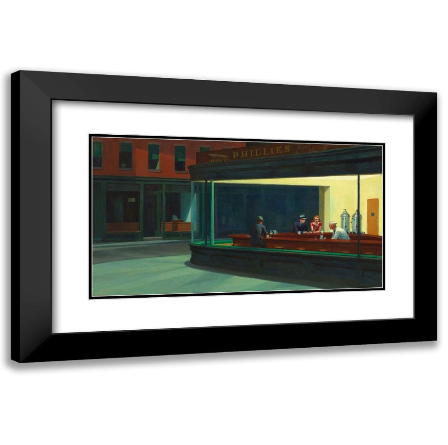Nighthawks By Edward Hopper Framed Canvas Print
