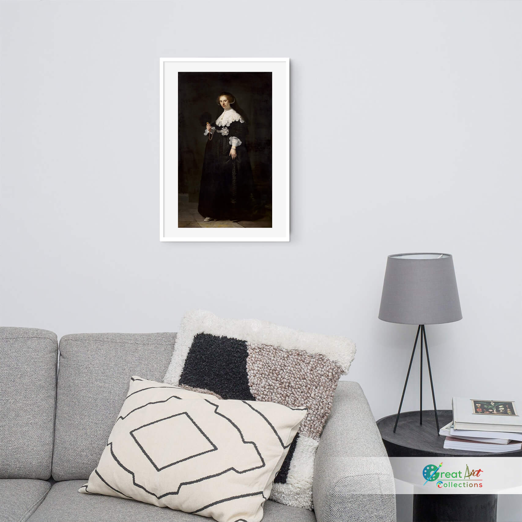 Oopjen Coppit by Rembrandt framed art print