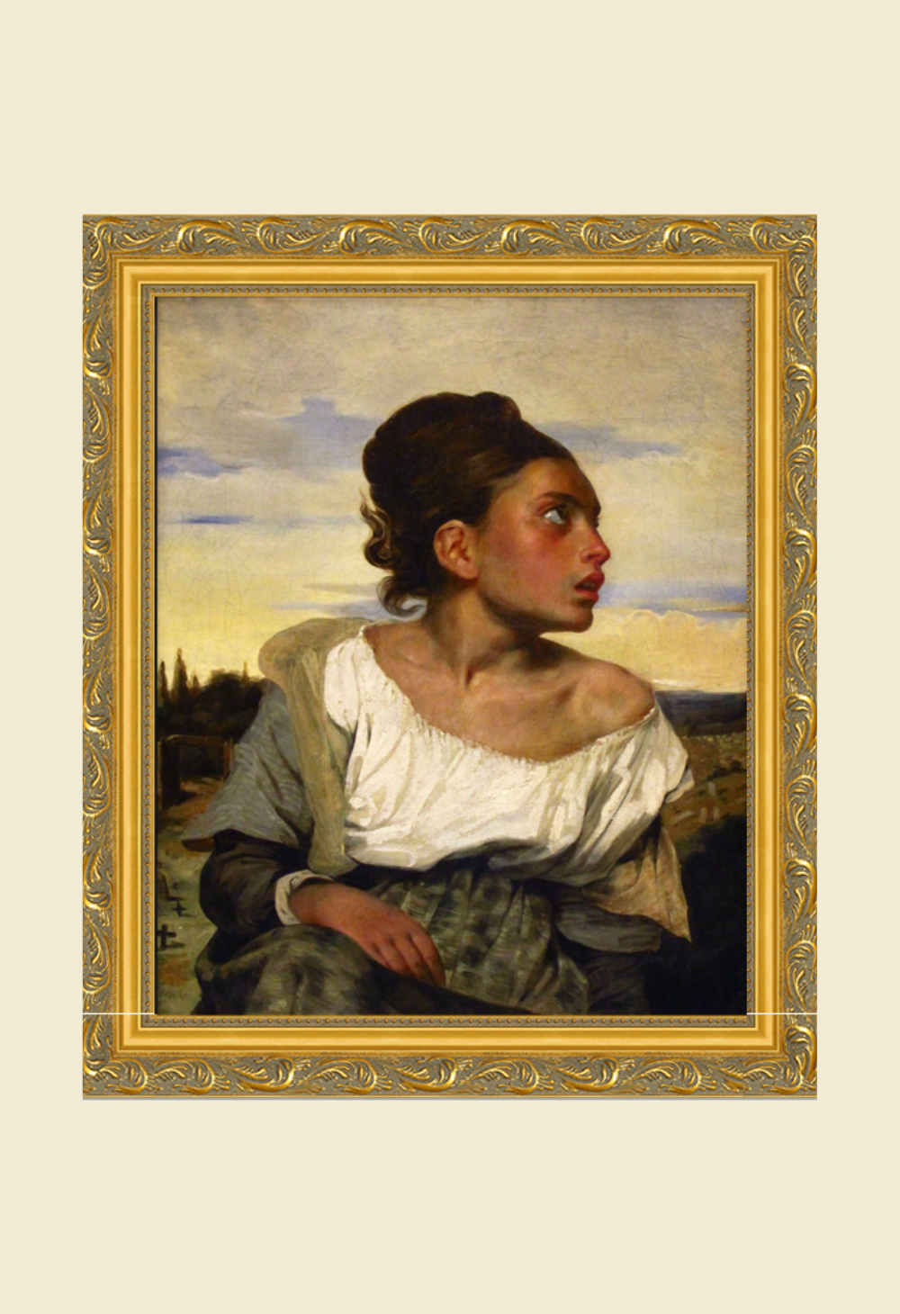 Orphan Girl At The Cemetery