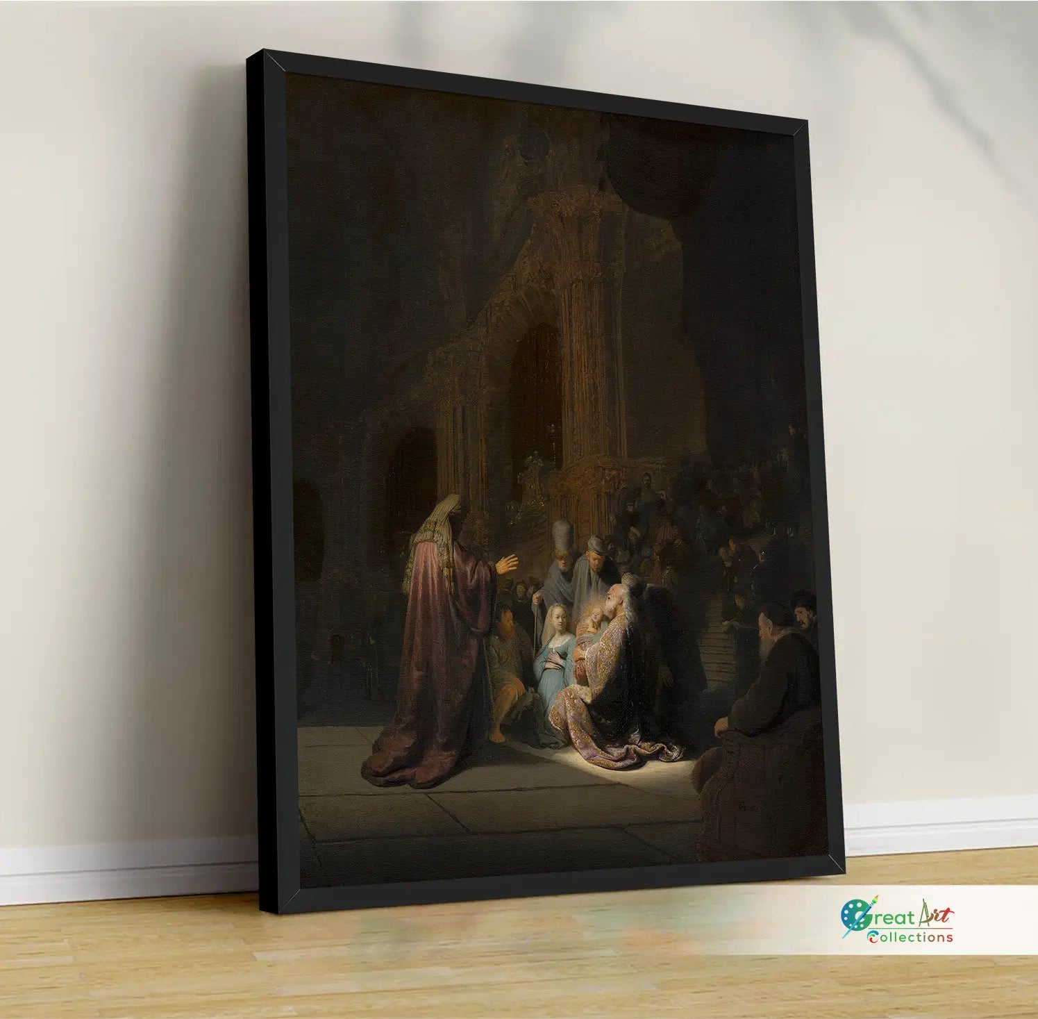 Simeon’s Song of Praise by Rembrandt artwork