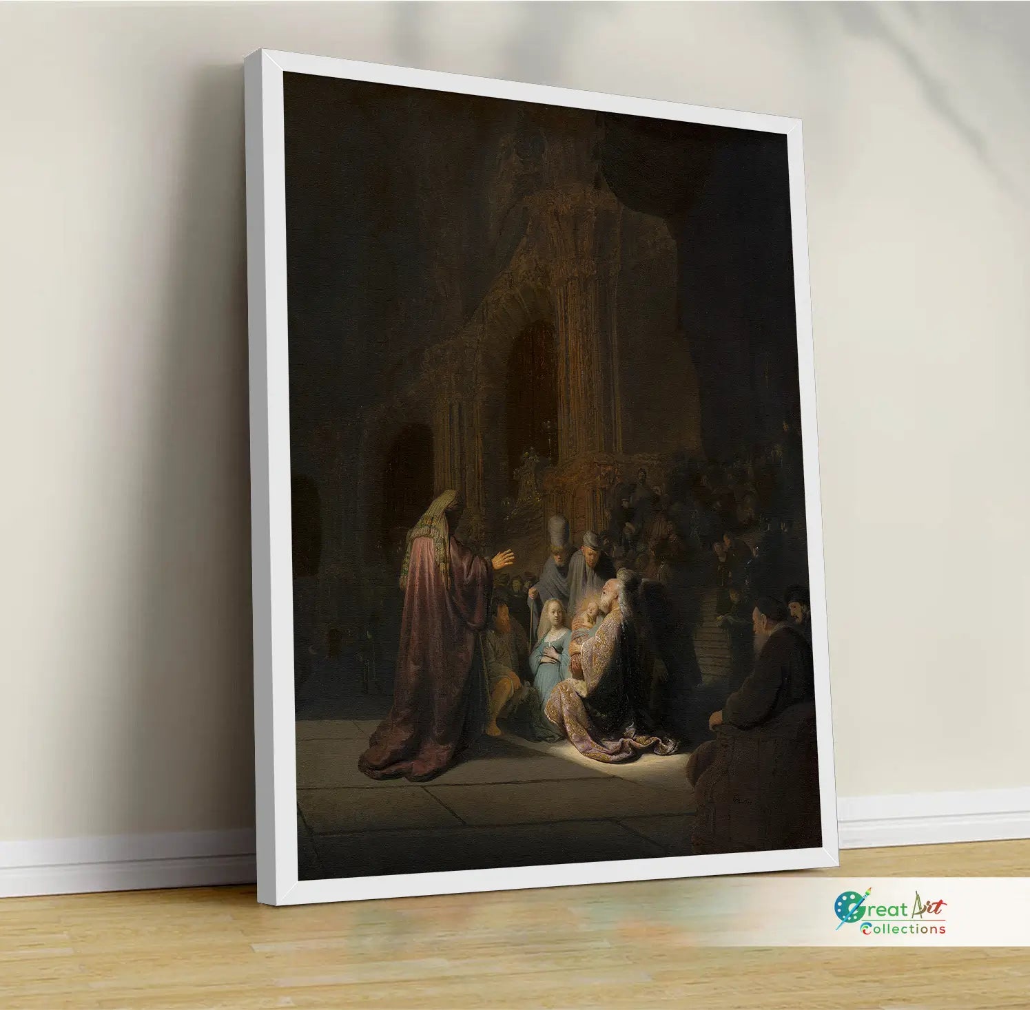 Simeon’s Song of Praise paint by Rembrandt