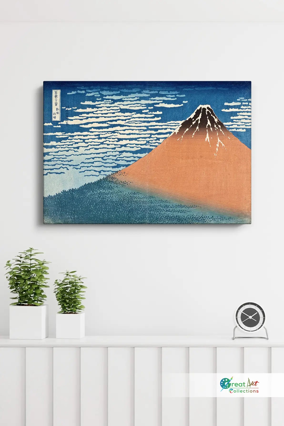 South Wind, Clear Dawn by Hokusai artwork