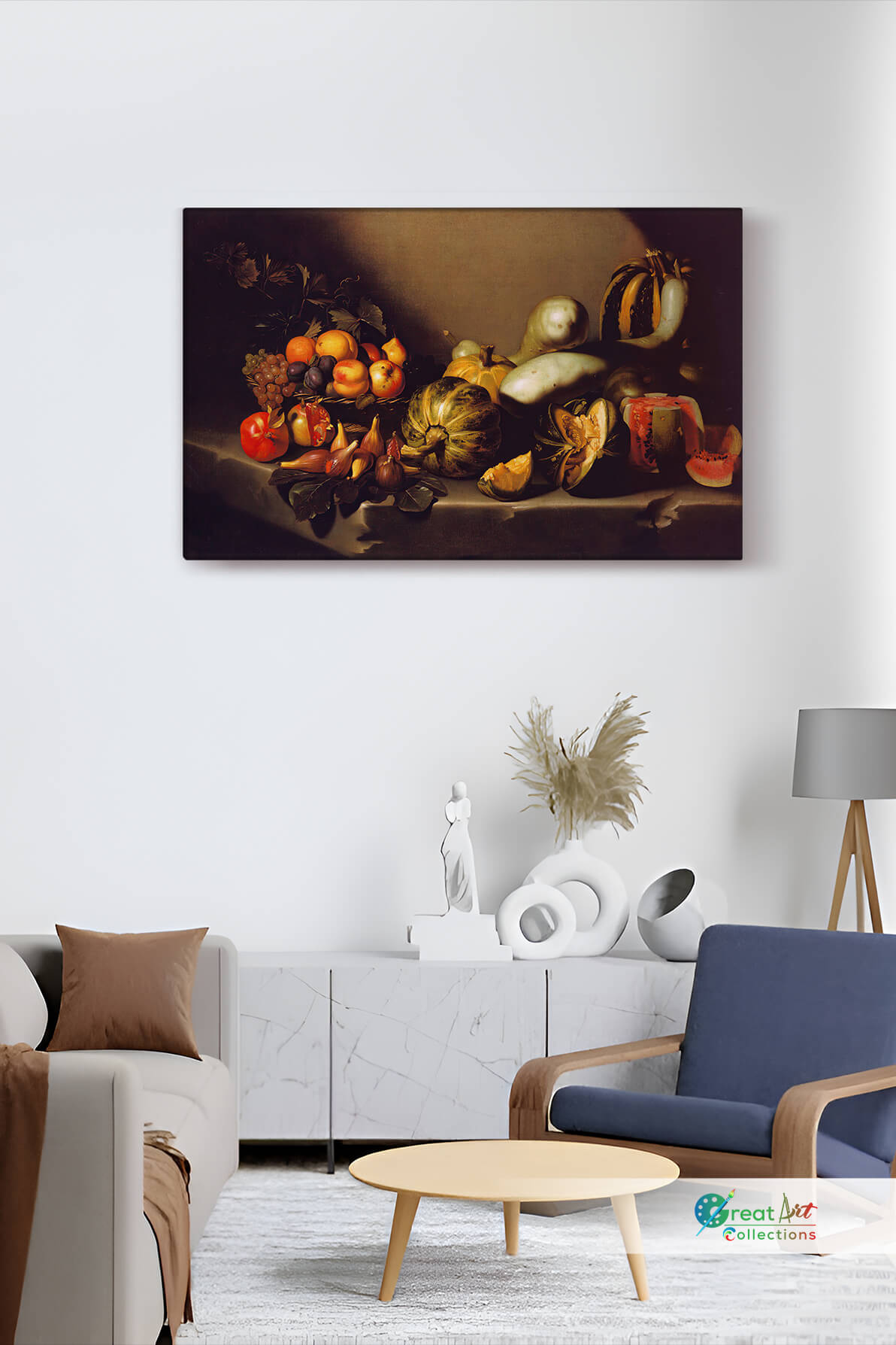 Still Life with Fruit by Caravaggio, stretched canvas