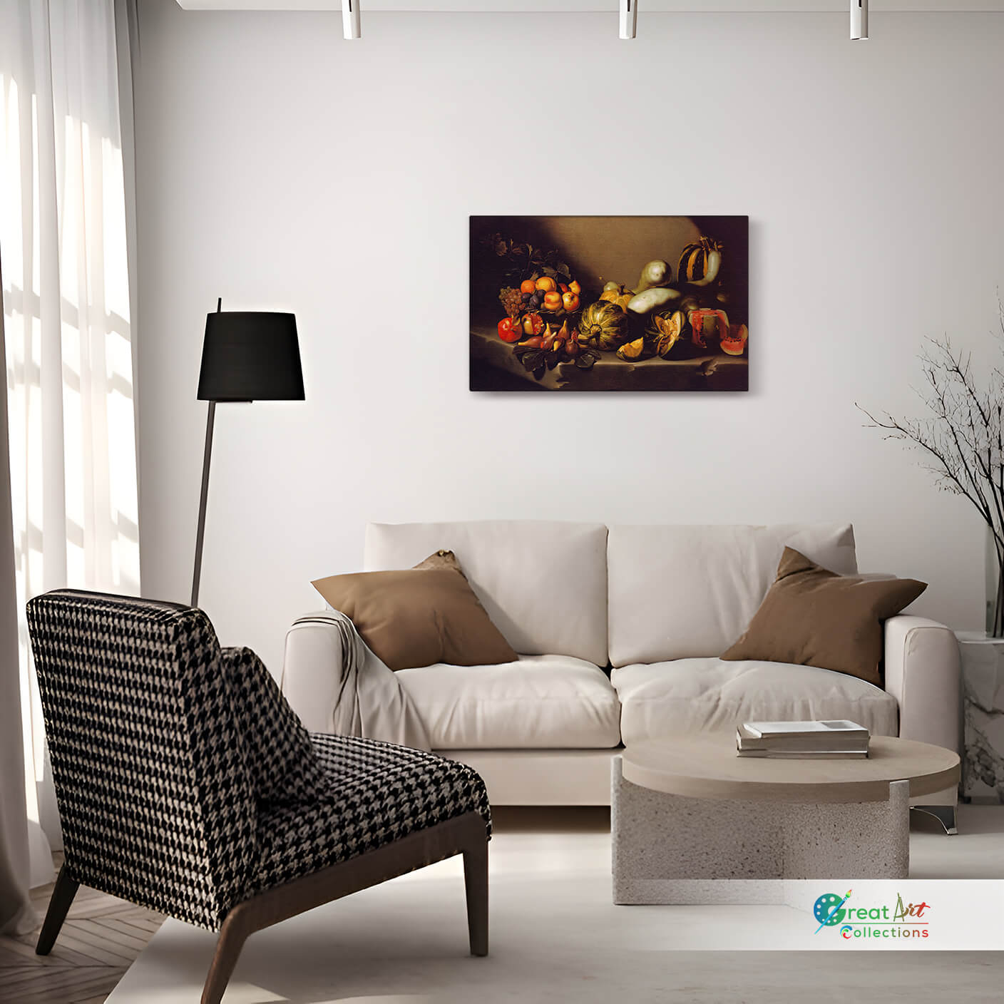 Still Life with Fruit by Caravaggio, stretched canvas