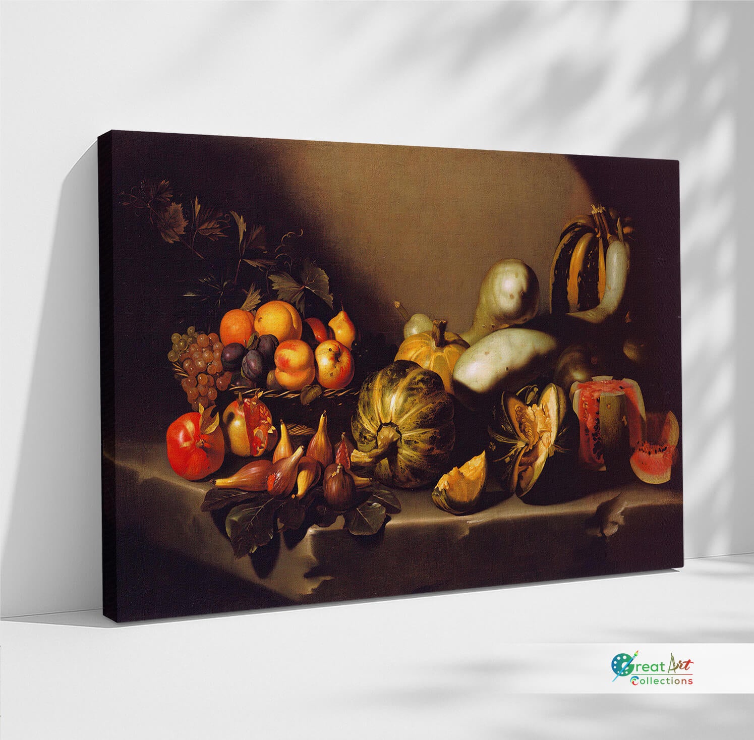 Still Life with Fruit by Caravaggio, stretched canvas