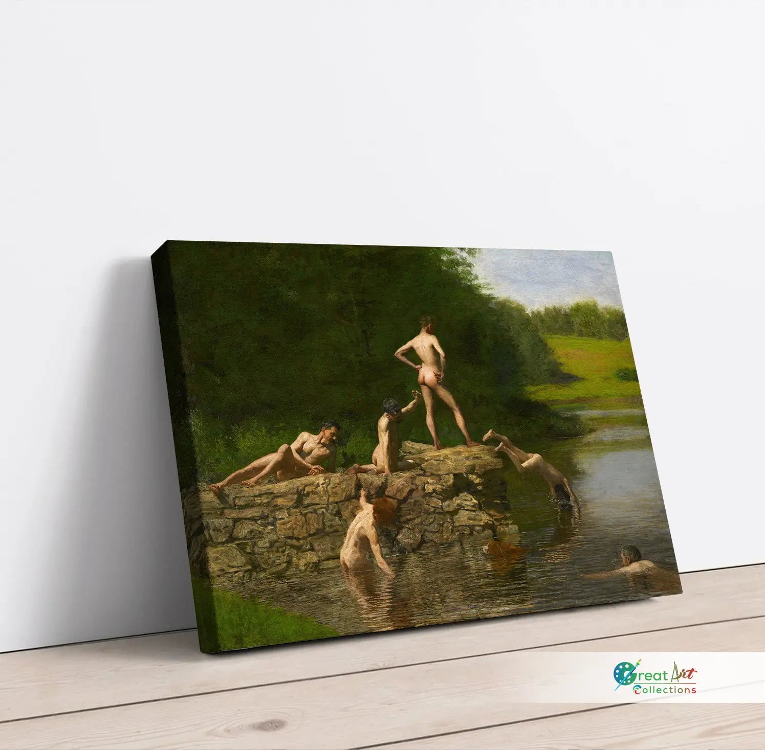 Swimming Painting By Thomas
