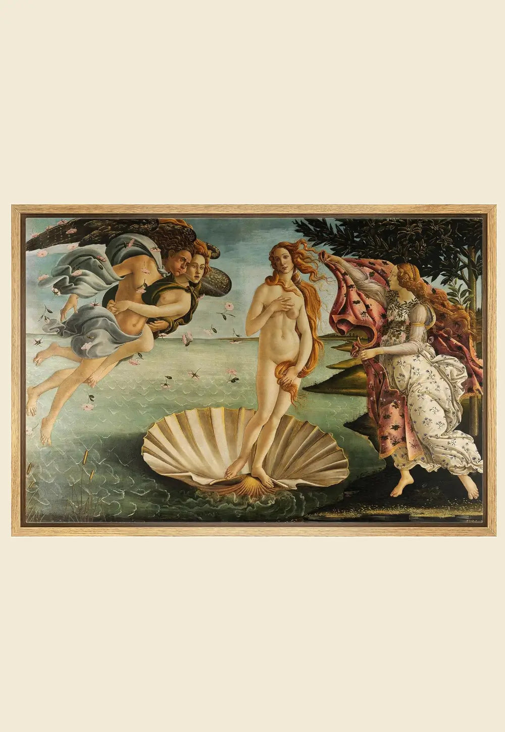 birth of venus painting, lady in a shell painting