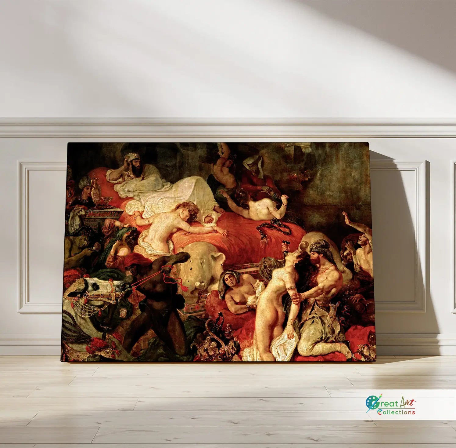 The Death of Sardanapalus painting by Eugène Delacroix artwork