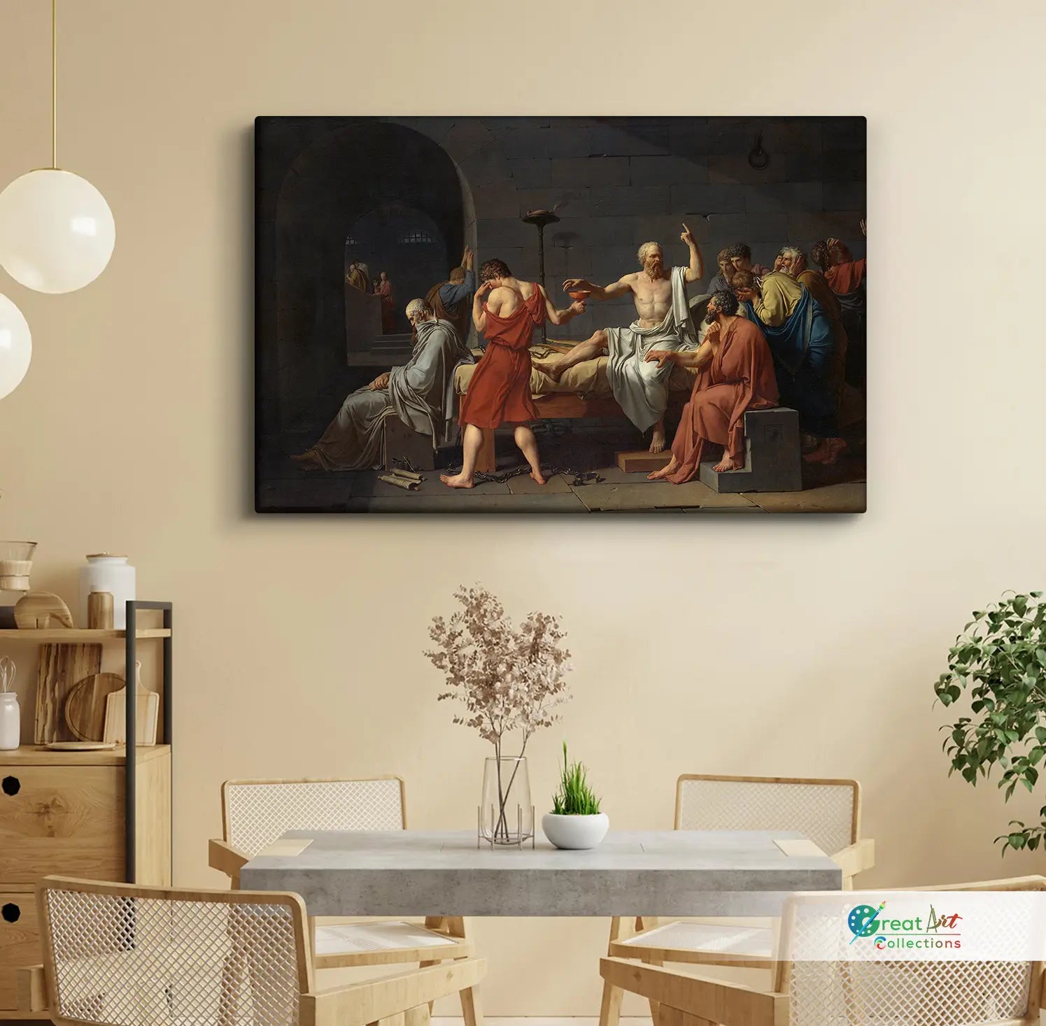 The Death of Socrates painting