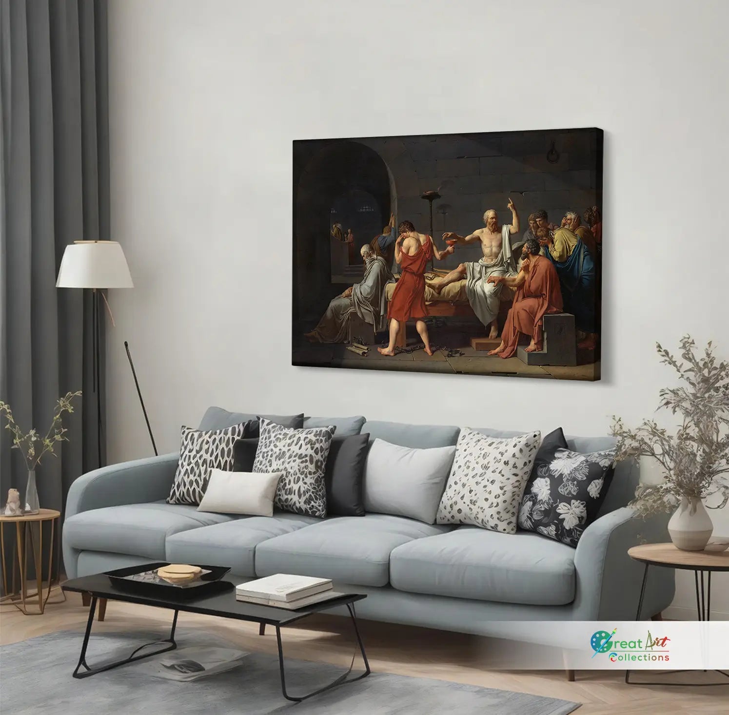 The Death of Socrates canvas print