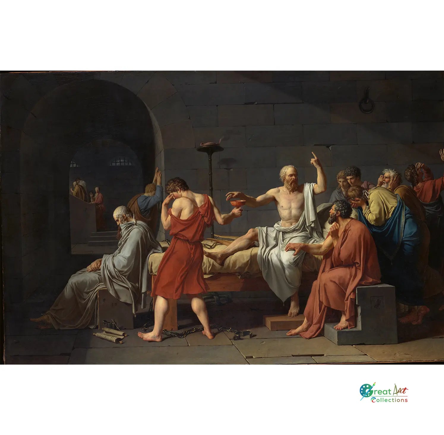 The Death of Socrates art on canvas