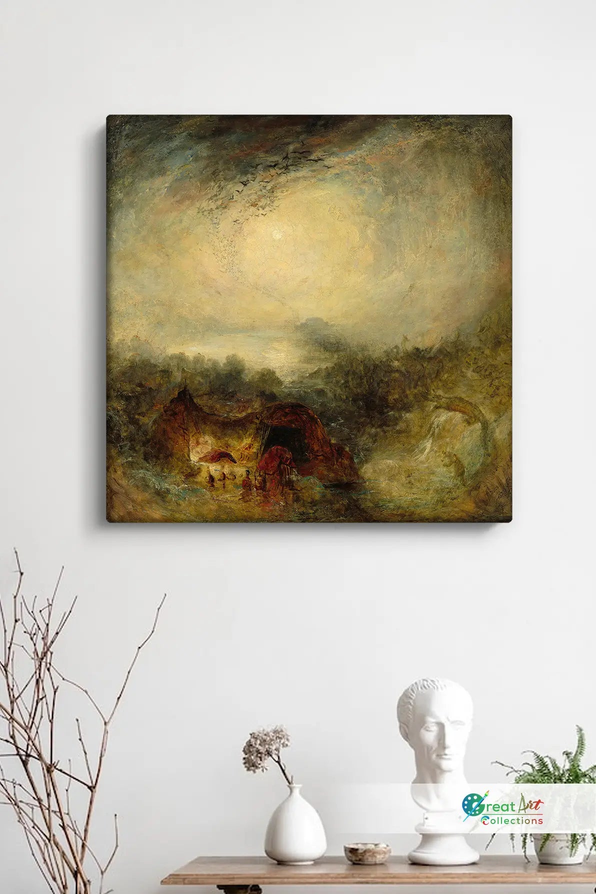 The Evening of the Deluge Art By J.M.W. Turner canvas painting