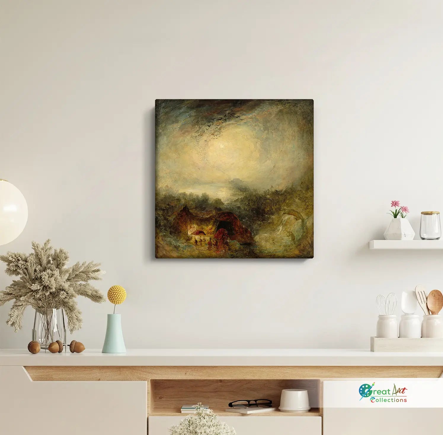 The Evening of the Deluge paint By J.M.W. Turner