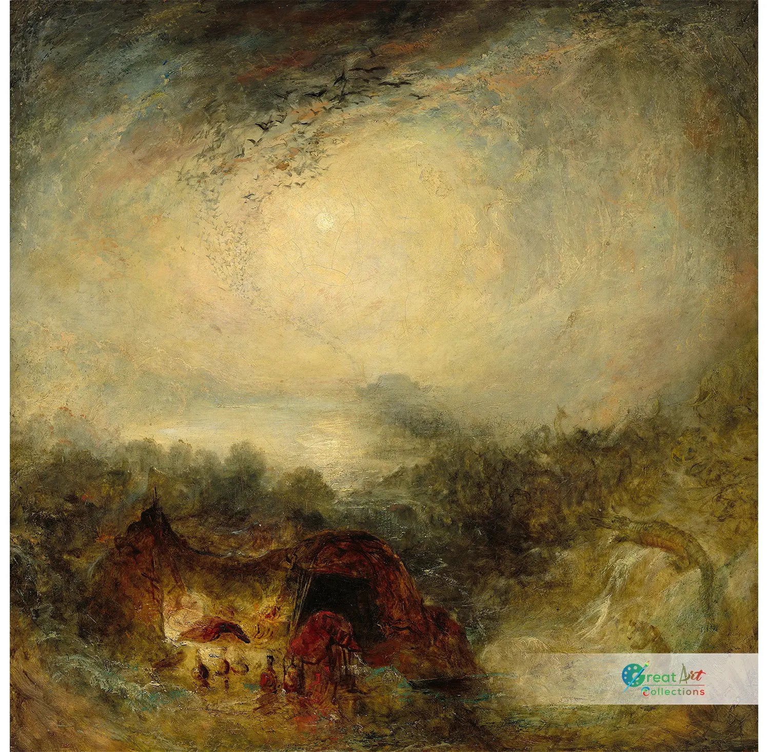 The Evening of the Deluge  canvas print