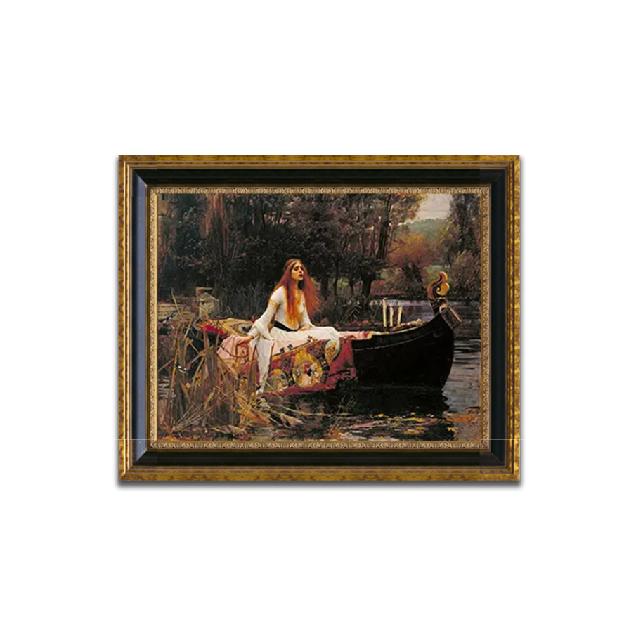 the lady of shalott painting john william waterhouse