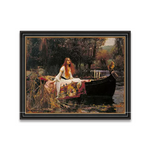 the lady of shalott painting john william waterhouse