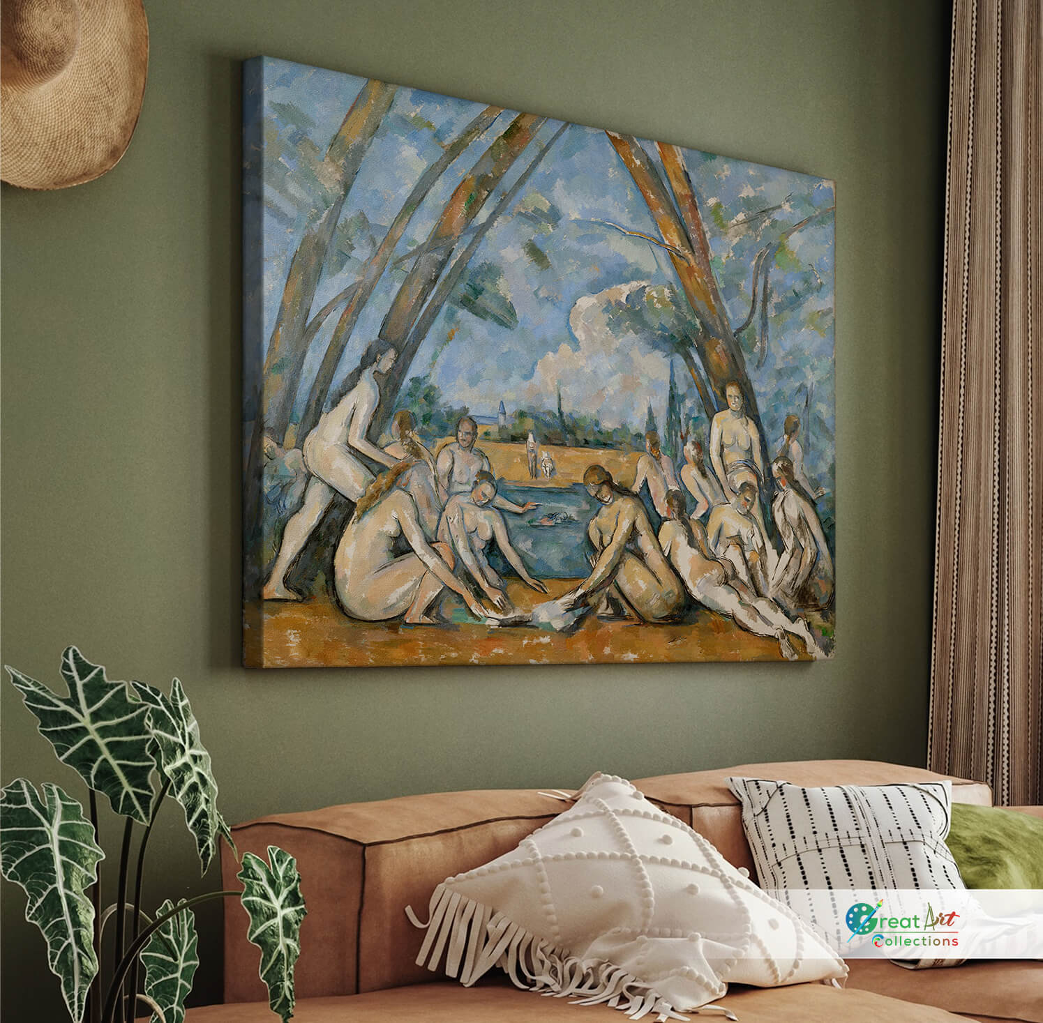 The large bathers canvas print