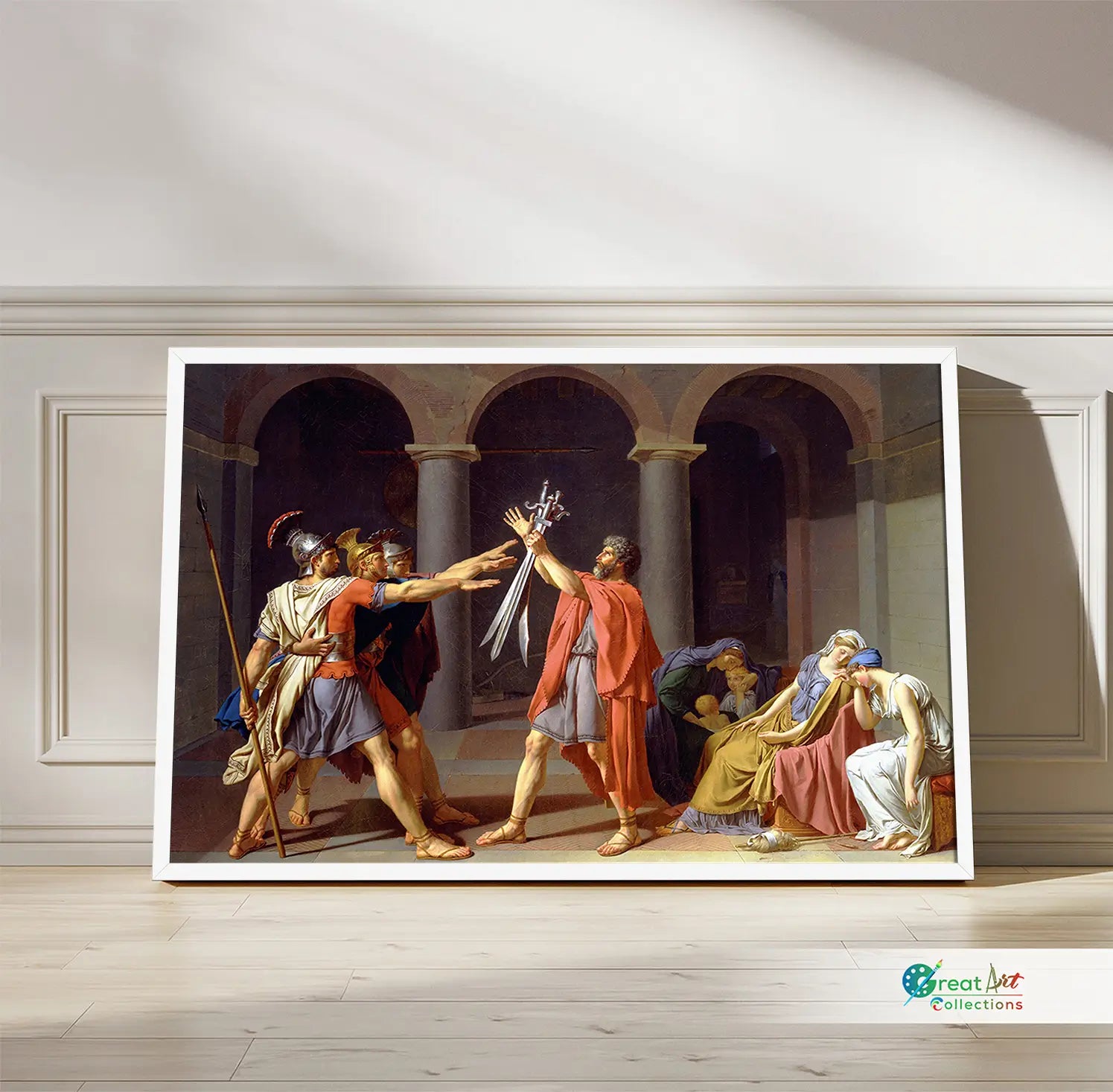 Oath of the Horatii painting by Jacques-Louis David