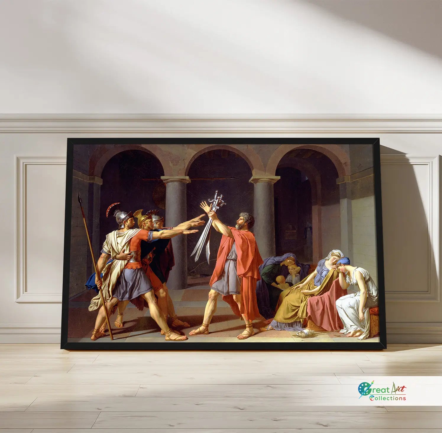 Oath of the Horatii painting by Jacques-Louis David