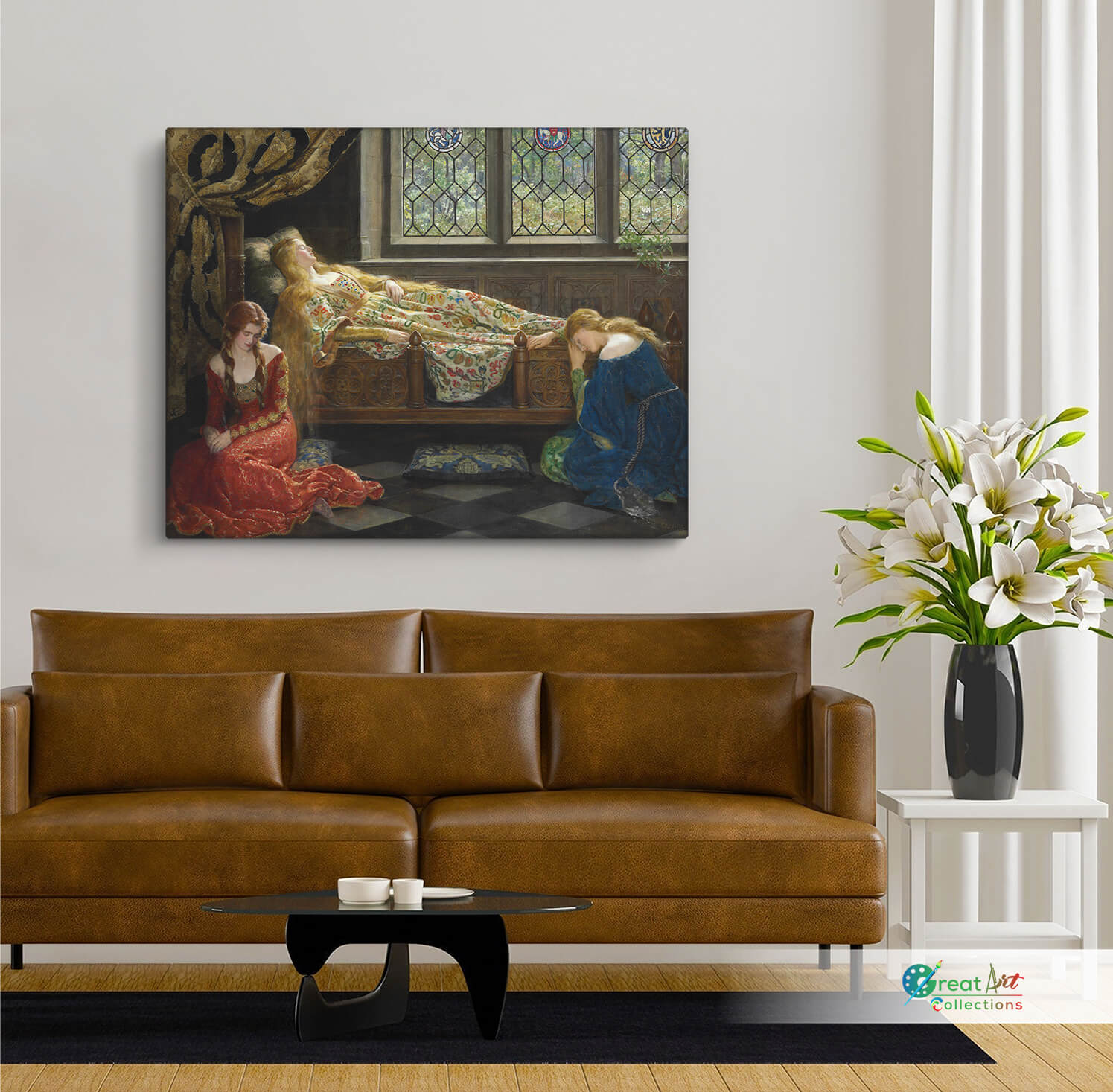 Sleeping beauty painting