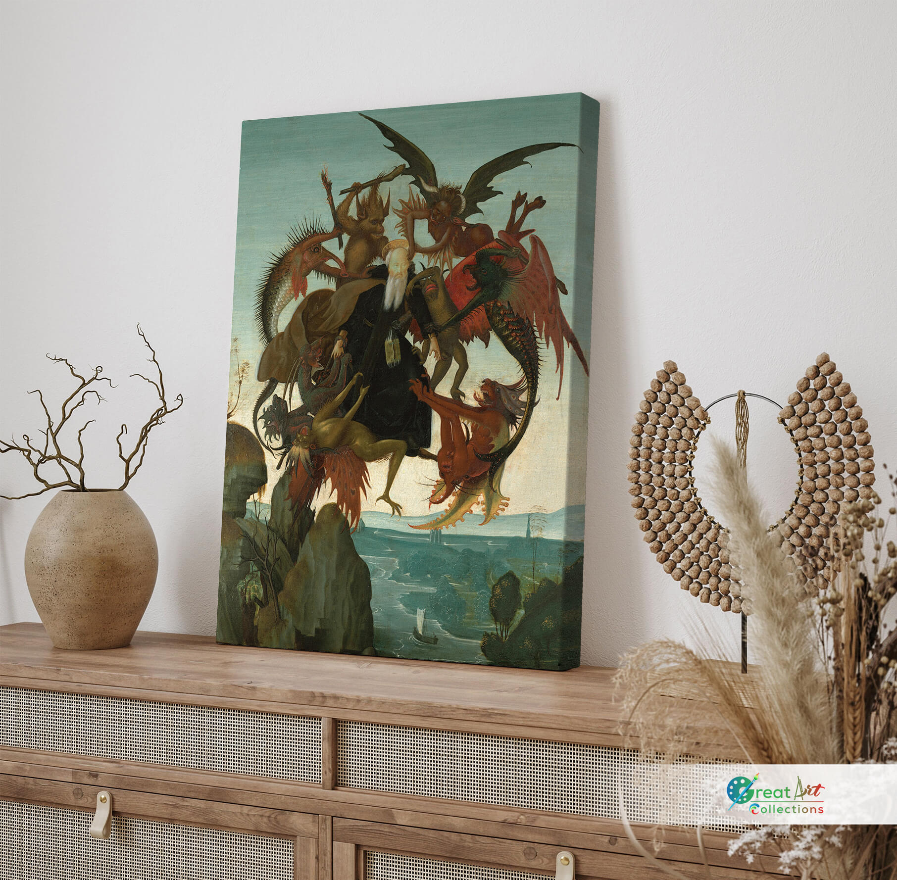 Torment of Saint Anthony canvas print