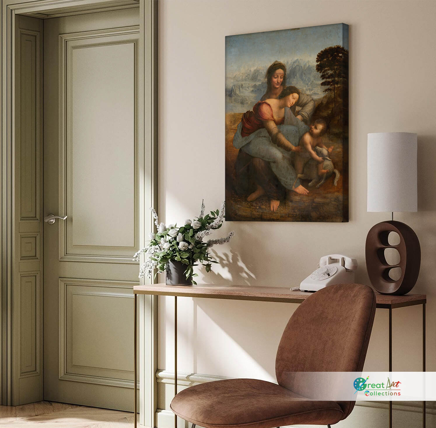 Virgin and child canvas art image