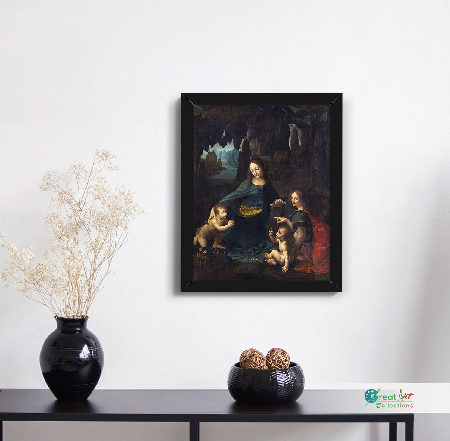 The Madonna of the Rocks painting