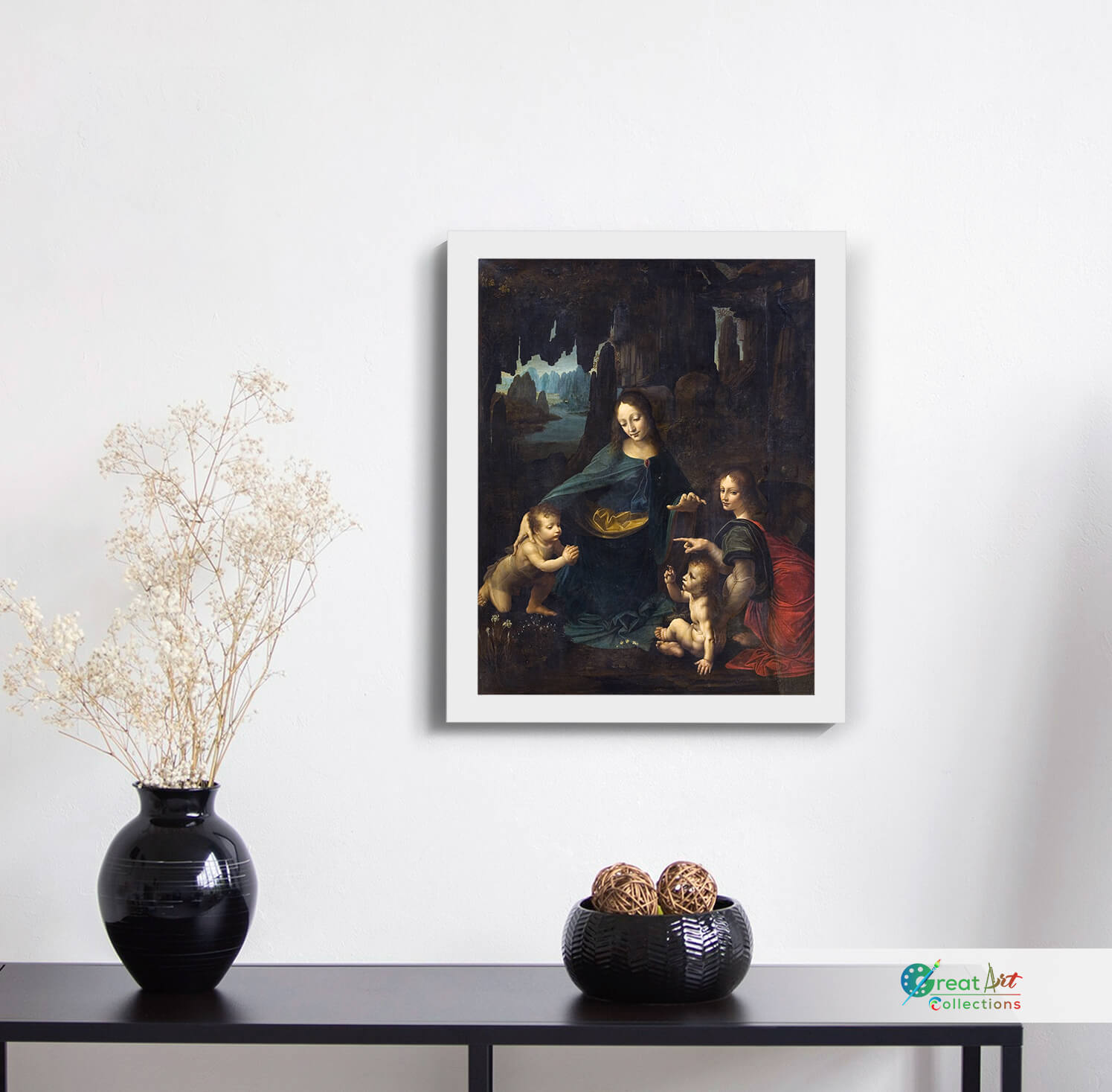 The Madonna of the Rocks art