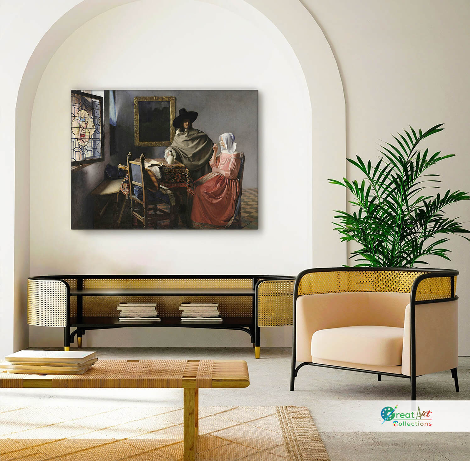 The wine glass art print