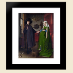 The Arnolfini Portrait Art by Jan van Eyck Framed Canvas Print