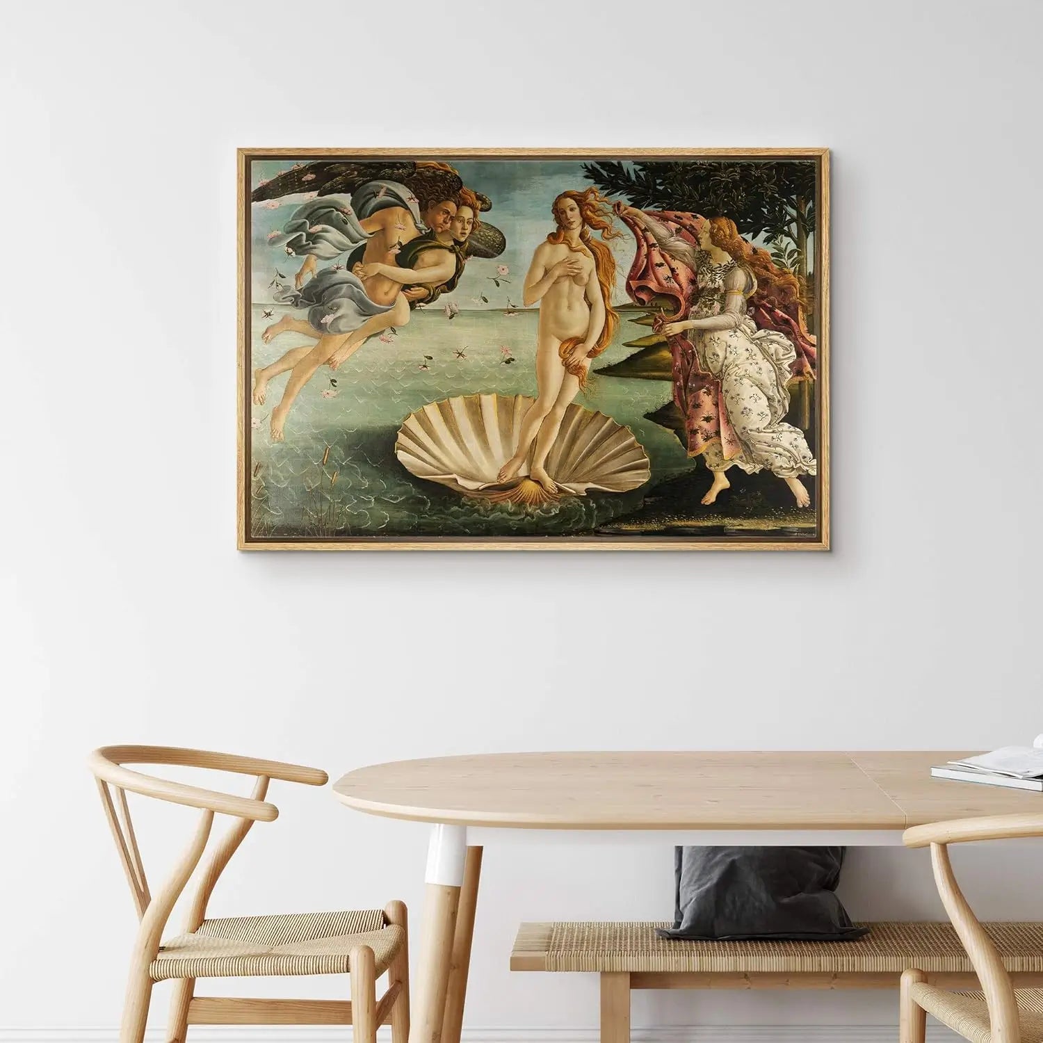 birth of venus painting, lady in a shell painting