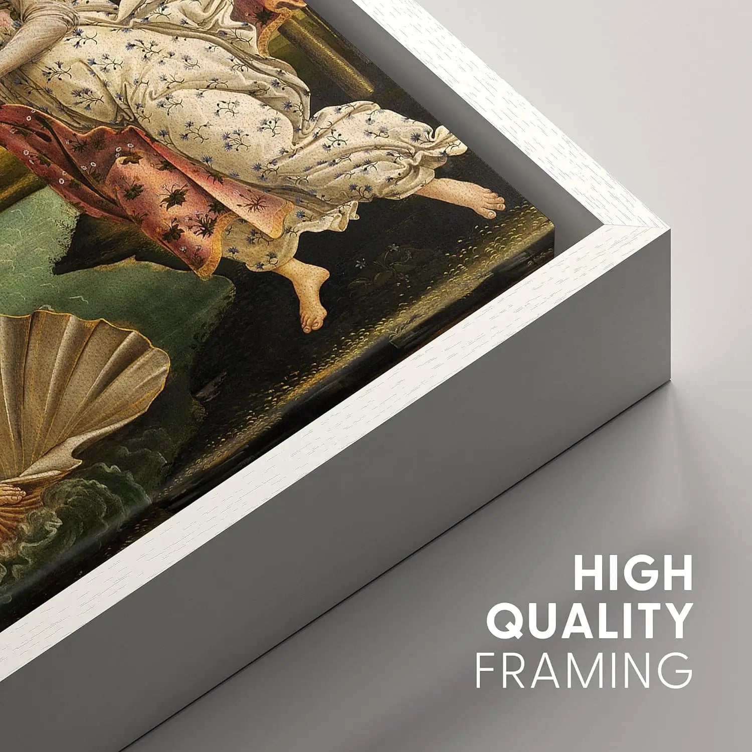 birth of venus painting, lady in a shell painting